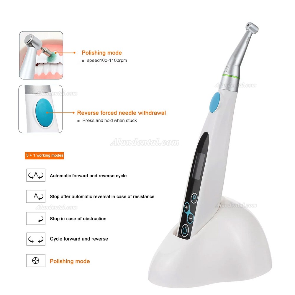 LY LY M680 Dental 16:1 Wireless Endo Motor Handpiece + 6Pcs Root Canal Files